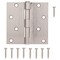 Prosource Square Corner Door Hinge, Steel, Satin Nickel, Loose Pin, 180 deg Range of Motion 20339SNX - alternate 1