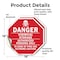 Signmission Danger Chemical Storage Authorized, 18 inch X 18 inch, Vinyl Decal, 2PK OC-D-2PACK-18-34 - alternate 4