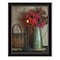 Homeroots Basket and Blossoms Black Framed Print Wall Art 415278 - alternate 1