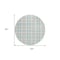Homeroots 8' Sky Blue And Gray Round Plaid Washable Indoor Outdoor Area Rug 601364 - alternate 6