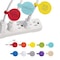Grizzly Supply Circle Cable Label, 1.1 in L, 1.1 in W, Hook and Loop Closure, Assorted Colors, 10PK GS-HLCL-Circle - alternate 1