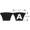 Gates Banded V-Belt, Hi-Power II PowerBand, A75, A, EPDM, 77 in, 1/2 in Top Width 2/A75 - alternate 4