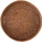 Homeroots 18in Brown Round Rattan Indoor Outdoor Handmade Tray With Handles 476489 - alternate 4