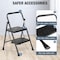 Wrightmaster 2-Step Reach Folding Non-Slip Steel Step Stool, 800 lbs. for Home/Office Work, Portable Step Tools ZR-190837 - alternate 7