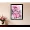 Homeroots Pink Iris Black Framed Print Wall Art 530022 - alternate 3