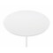 Homeroots 36" White Rounded Manufactured Wood and Metal Bar Table 521333 - alternate 8