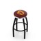 Holland Bar Stool Co 36" Blk Wrinkle Arizona State Swivel Bar Stool, Chrome Ring, Sparky Logo L8B2C36ArizSt-S - alternate 1