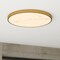 Vaxcel Aurelia 16-in Brushed Gold Contemporary Round LED Flush Mount Ceiling Light Alabaster Shade C0357 - alternate 6