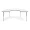 Flash Furniture Wren 66 in x 60 in Horseshoe Adjustable Height Activity Table, Thermal Laminate Top, Short Legs, White XU-A6066-HRSE-WHT-T-P-GG - alternate 10