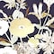 Homeroots Set Of Four Midnight Florals Gold Framed Print Wall Art, 4PK 416420 - alternate 4