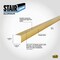M-D Building Products Building Products 1-1/8'' X 1-1/8'' X 72'' Satin Brass Aluminum Stair Edging w/ Screw Nails 79103 - alternate 6