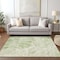 Homeroots 8' X 10' Sage And Ivory Abstract Washable Indoor Outdoor Area Rug 614266 - alternate 9