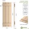 Ekena Millwork Rustic Three Board Joined Board-n-Batten Smooth Faux Wood Shutters, 16 1/2W x 76H, PR SHUBJS16X76SMPR - alternate 19