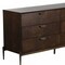 Homeroots 63" Dark Brown Manufactured Wood Six Drawer Double Dresser 473096 - alternate 8
