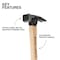 Klein Tools Milled Face Hickory Handle Hammer, 20-Ounce H80920H - alternate 5