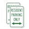 Signmission Reserved Parking Sign Resident Parking Only With Bi-Di, 18'' X 24'', Heavy Gauge Aluminum, 2PK A-1824-2PACK-23039 - alternate 1