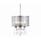 Jonathan Y Avah 13" Metal/Crystal Adjustable LED Drop Chandelier, Chrome JYL7465A - alternate 1