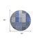 Homeroots 8' Denim Blue And Navy Blue Round Striped Washable Indoor Outdoor Area Rug 581691 - alternate 9