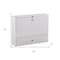 Homeroots 26" White Wall Mounted Floating Desk 402014 - alternate 9