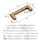 Amerock Monument 3 inch (76mm) Center-to-Center Champagne Bronze Cabinet Pull, 10PK 10VMP36578CZ - alternate 6