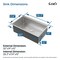 Wrightmaster 30 in. Undermount Single Bowl 20 Gauge Silver Stainless Steel Kitchen Sink with Drain ZOR-07D-301908 - alternate 8