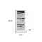 Homeroots 12.5" X 16" X 35.5" White Blue Portable 3 Drawers 364166 - alternate 7