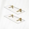 Fab Glass And Mirror Acrylic Shelf 6 x 11.5inces Bronze Bracket 3/4in Thickness Acrylic Pack of 2 AS19SC-6x11BR2P - alternate 1