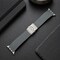 Elegani Rubber Band Compatible with Apple Watch 41mm, Gray, Silver, Black, Rose Gold, Yellow Gold Buckle SFRBQR-GRY-41 - alternate 4