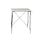 Homeroots Set of Two White and Black Marble and Metal Square Nested Tables, 2PK 393198 - alternate 9