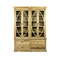 Homeroots 66in Natural Solid Wood Frame China Cabinet With Four Drawers 488871 - alternate 6