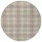 Homeroots 8' Beige Ivory And Green Round Plaid Washable Indoor Outdoor Area Rug 597077 - alternate 8