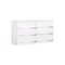 Homeroots Four Piece White Solid and Manufactured Wood Bedroom Set With Mirror 343943 - alternate 5