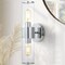 Jonathan Y Quinn 15.5" 2-Light Mid-Century Modern Iron/Acrylic LED Sconce, Chrome/Clear JYL9913B - alternate 9
