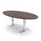 Skutchi Designs 6ft Conference Table With Power Unit | 4 Person Modular Oval Meeting Table | Harmony Series HAR-OVL-48X72-T-H3041-NA - alternate 1