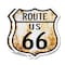 Signmission Route Us 66 Rustic, 12 inch X 12 inch, Plastic Sign, 2PK SHI-P-2PACK-12-485 - alternate 1