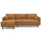 Homeroots 102" Sienna Leather Sofa With Brown Legs 641045 - alternate 5
