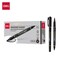 Deli MATE Permanent Marker, Dual Tip (Bullet/Needle), Black, 12PK EU10420 - alternate 1