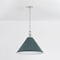 Hudson Valley Lighting Painted No. 2 21 in. Pendant in Polished Nickel/Soft Studio Green by Mark D. Sikes MDS352L-PN/SSG - alternate 5
