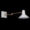 Jonathan Y Hygge 16" Swing Arm 1-Light Modern Midcentury Iron USB Charging Port LED Sconce, White/Brass Gold JYL1302A - alternate 14