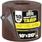 Boen Heavy Duty Tarp, 10 ft x 20 ft, 10 Mil, Brown, Polyethylene BS-1020 - alternate 1