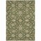 Homeroots 5' X 8' Olive Green Brown And Ivory Moroccan Washable Indoor Outdoor Area Rug 605170 - alternate 8