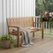 Homeroots 72in Teak Solid Wood Garden Bench 476411 - alternate 6