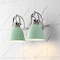 Jonathan Y Phineas 16.25" 2-Light Adjustable Farmhouse Bohemian Iron LED Vanity Light, Mint Green/Nickel JYL1115C - alternate 12