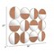 Homeroots Set of Twelve Gold and Walnut Round Steel Framed Accent Mirror, 12PK 385469 - alternate 4