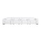 Homeroots 170" White Top Grain Leather Reclining Metal USB Sofa 720425 - alternate 1