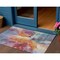 Homeroots 3' X 5' Orange Red And Teal Blue Abstract Washable Indoor Outdoor Area Rug 615614 - alternate 1