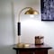 Homeroots 24" Gold and Black Metal Desk Table Lamp With Gold Dome Shade 524299 - alternate 9