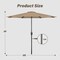 Simple Deluxe 10' Patio Umbrella Outdoor Table Market Yard Umbrella with Easy Push Button Tilt/Crank, Table Compa LGBRLA10TAN - alternate 4