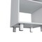 Homeroots 18" White And Silver Wood Freestanding Bathroom Vanity With White Sink 543632 - alternate 5