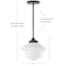 Jonathan Y Kurtz 9.5" Adjustable Drop Metal/Glass LED Pendant, Oil Rubbed Bronze JYL3517C - alternate 11